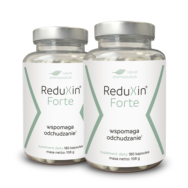 ReduXin Forte to suplement diety w formie kapsułek, który wspomaga proces odchudzania i przyspiesza metaboliczne przemiany organizmu.