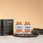 Obraz przedstawia suplementy diety MOVISAN COLLAGEN II oraz ProMan Plus, które wspierają zdrowie stawów i poziom testosteronu u mężczyzn.