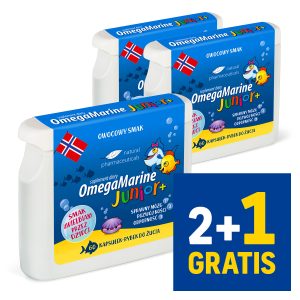 OmegaMarine™ Junior (2+1 GRATIS) - 180 kapsułek (2+1 GRATIS)