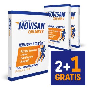 Movisan® Collagen II (2+1 GRATIS) - 90 kapsułek (2+1 GRATIS)