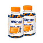 Suplement diety Movisan Collagen II wspiera zdrowie stawów, tkanki łącznej i chrząstek, oferując codzienną dawkę komfortu w postaci łatwych do połknięcia kapsułek.